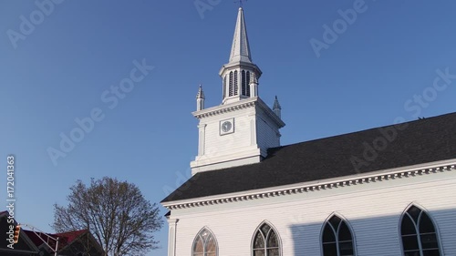 ANTIGONISH, CANADA - MAY 21, 2016- St. James United Church in Spring photo