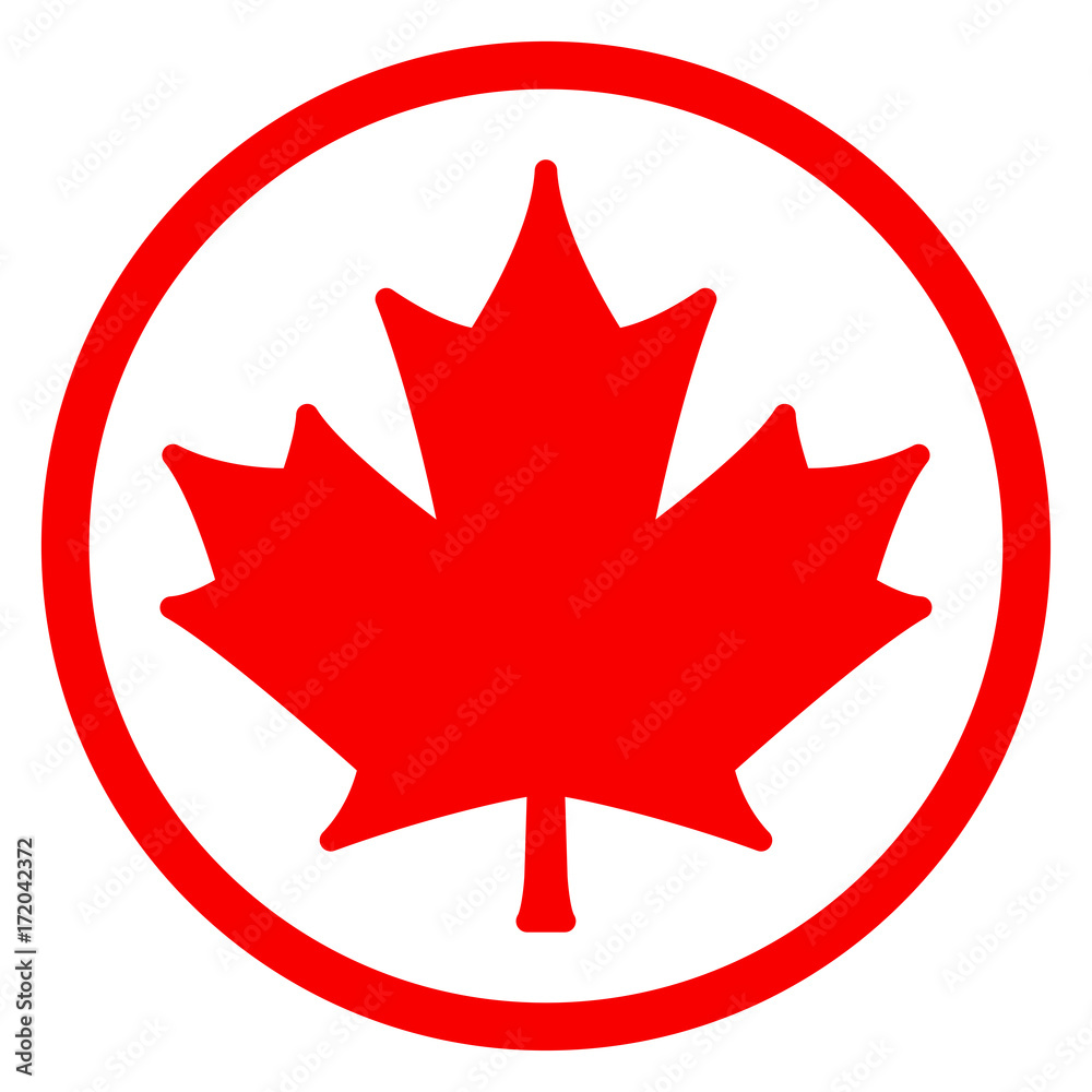 red leaf icon concept red leaf icon concept