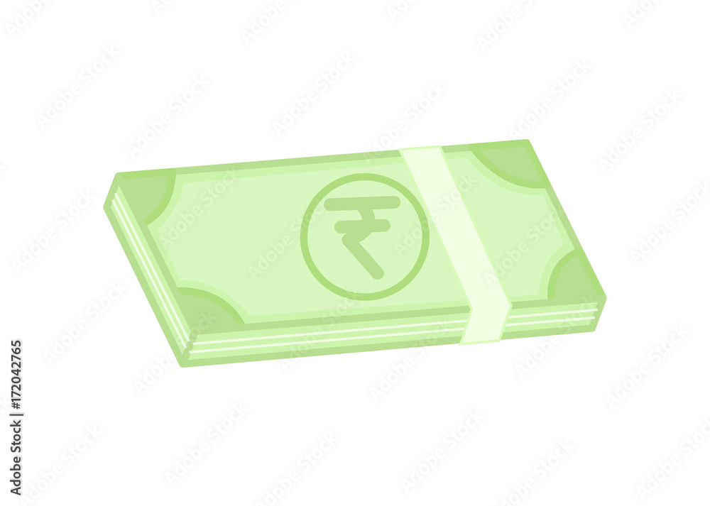 Indian Currency - Clip-art vector illustration Indian Currency - Clip-art vector illustration