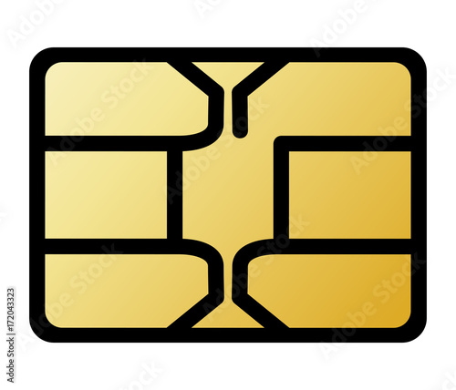 chip icon on white background