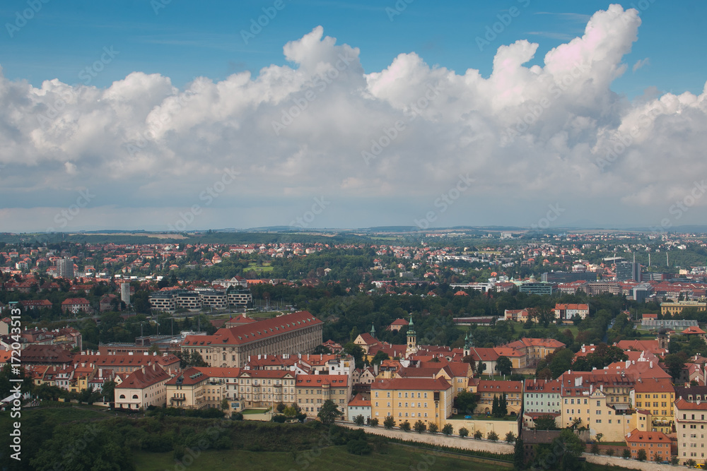 Veduta aerea di Praga, capitale della Repubblica Ceca