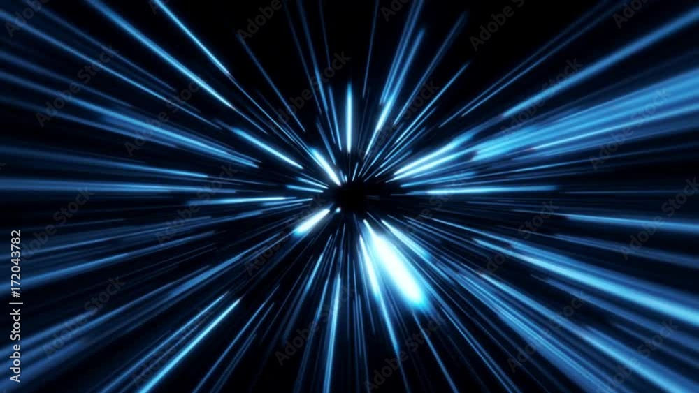 Flight inside a Blue StarsField Tunnel at The Speed of Light Loopable Flight inside a Blue StarsField Tunnel at The Speed of Light Loopable