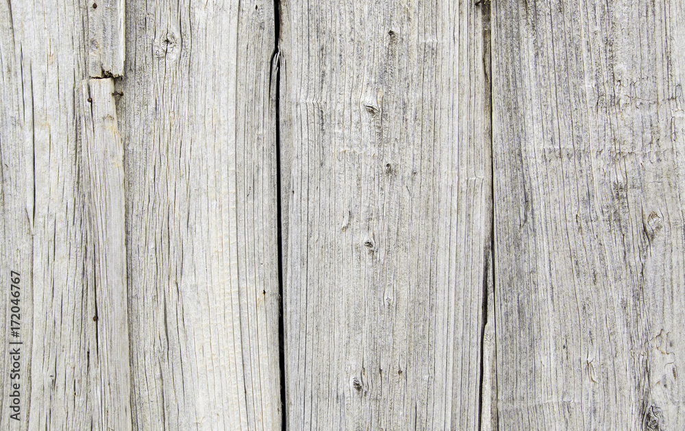 Old and spoiled white wood background