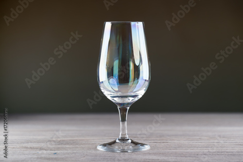Empty wine glass, Rustic background
