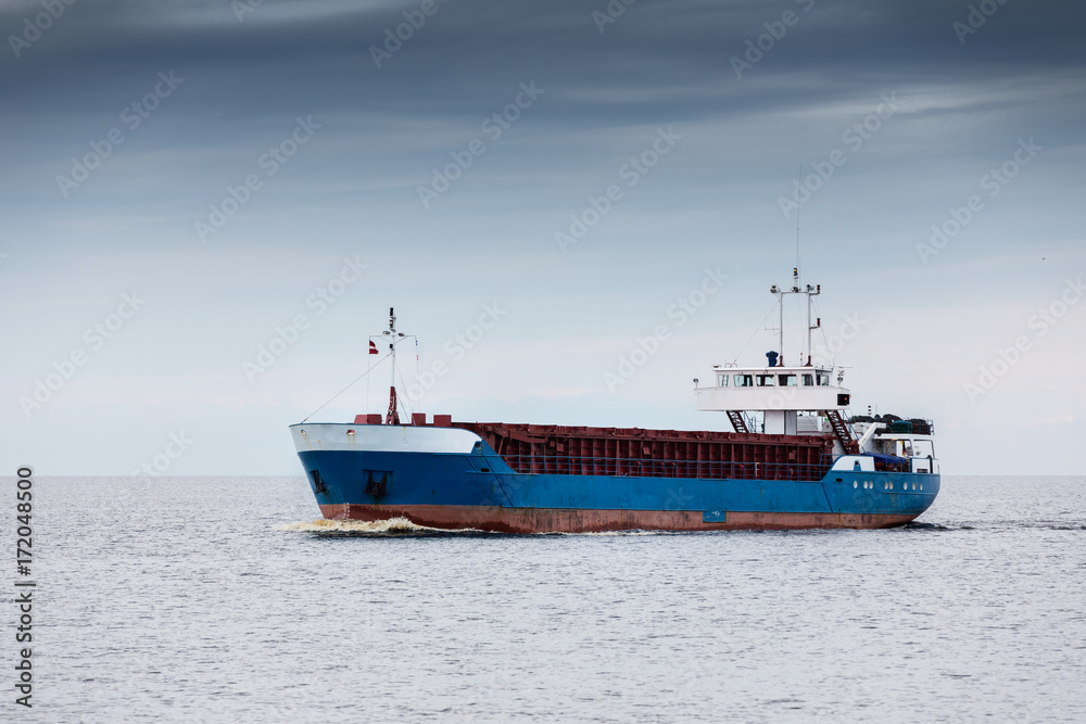 cargo ship. sea freight transportation