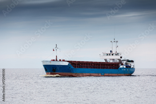 cargo ship. sea freight transportation