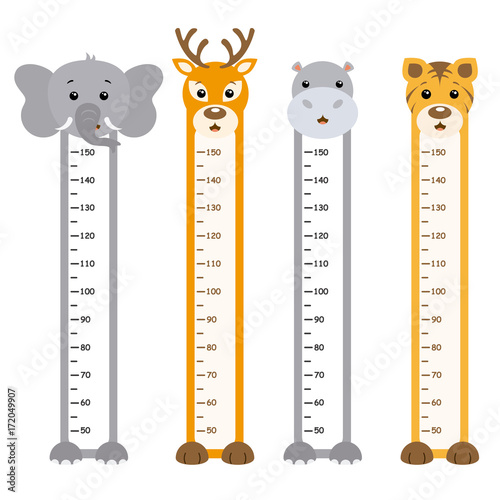 Bumper children meter wall. Animals