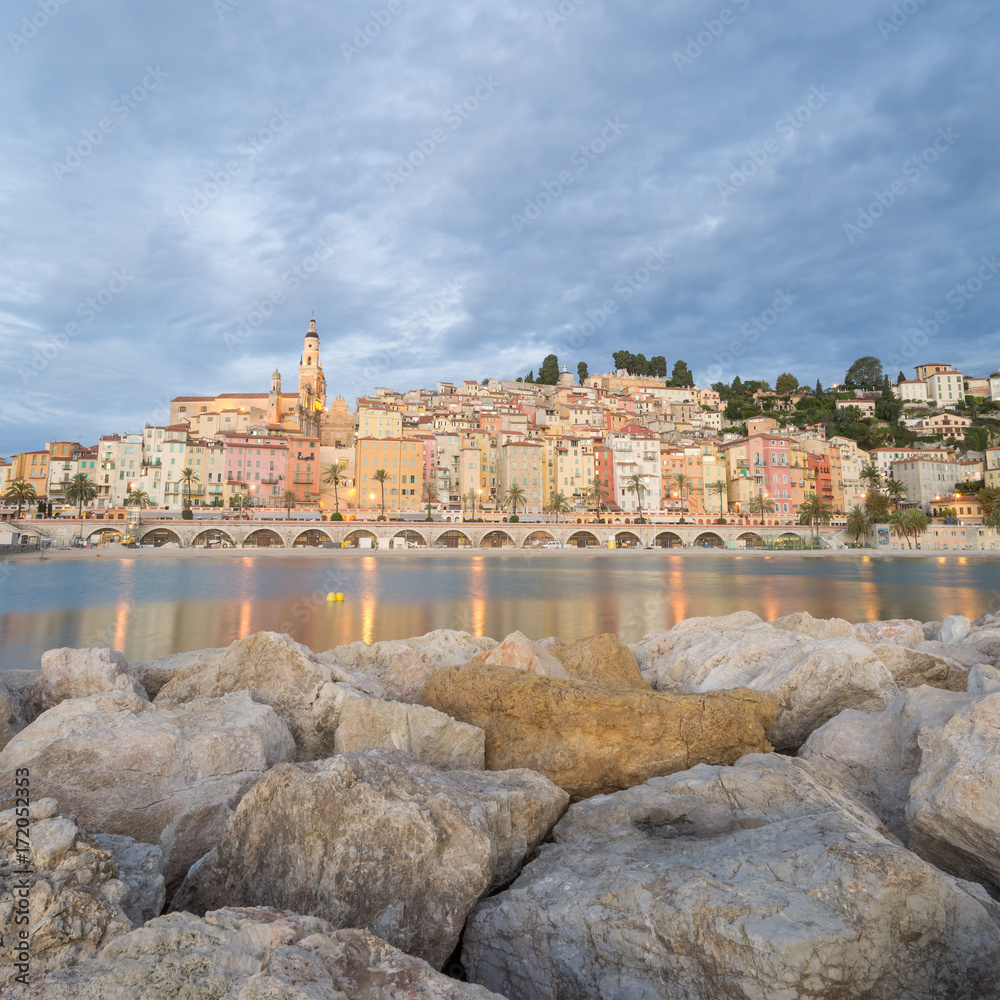 Early morning in Menton - France