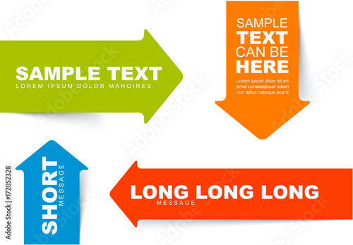 Color arrow bookmarks templates