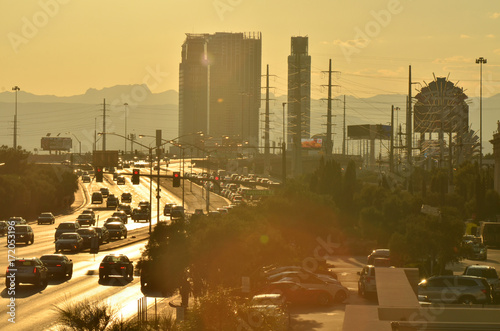 Photography hot summer city traffic