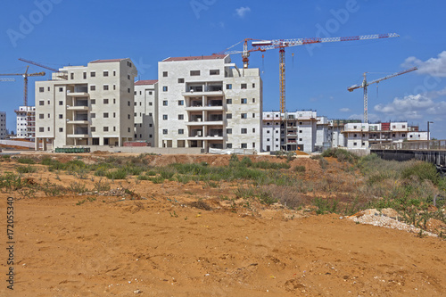 Construction of a residential area.