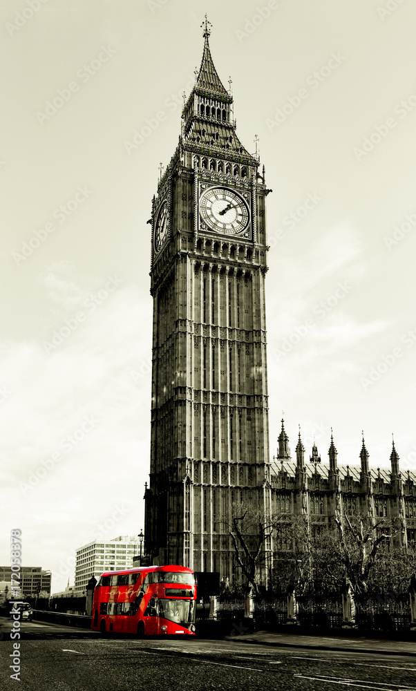 Obraz premium Roter Bus in London