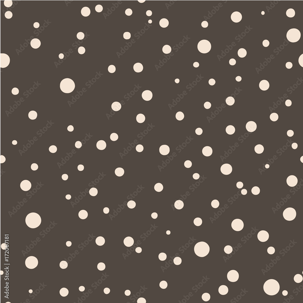 Seamless vector pattern. Polka dot . Dotted background with circles, dots, rounds Vector illustration Flat Scandinavian style Seamless vector pattern. Polka dot . Dotted background with circles, dots, rounds Vector illustration Flat Scandinavian style