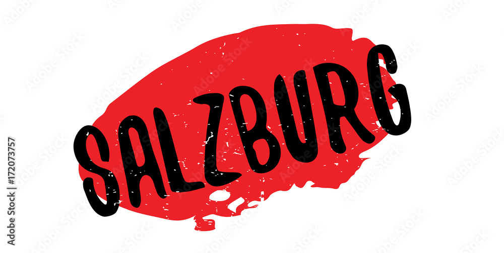 Fototapeta premium Salzburg rubber stamp. Grunge design with dust scratches. Effects can be easily removed for a clean, crisp look. Color is easily changed.