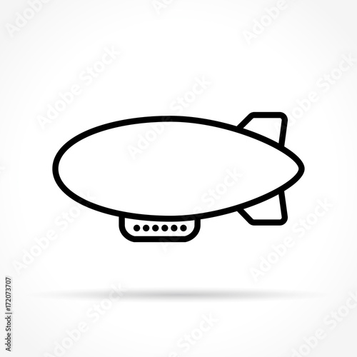 airship icon on white background