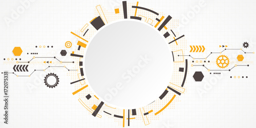 Abstract technological background. Vector illustration.