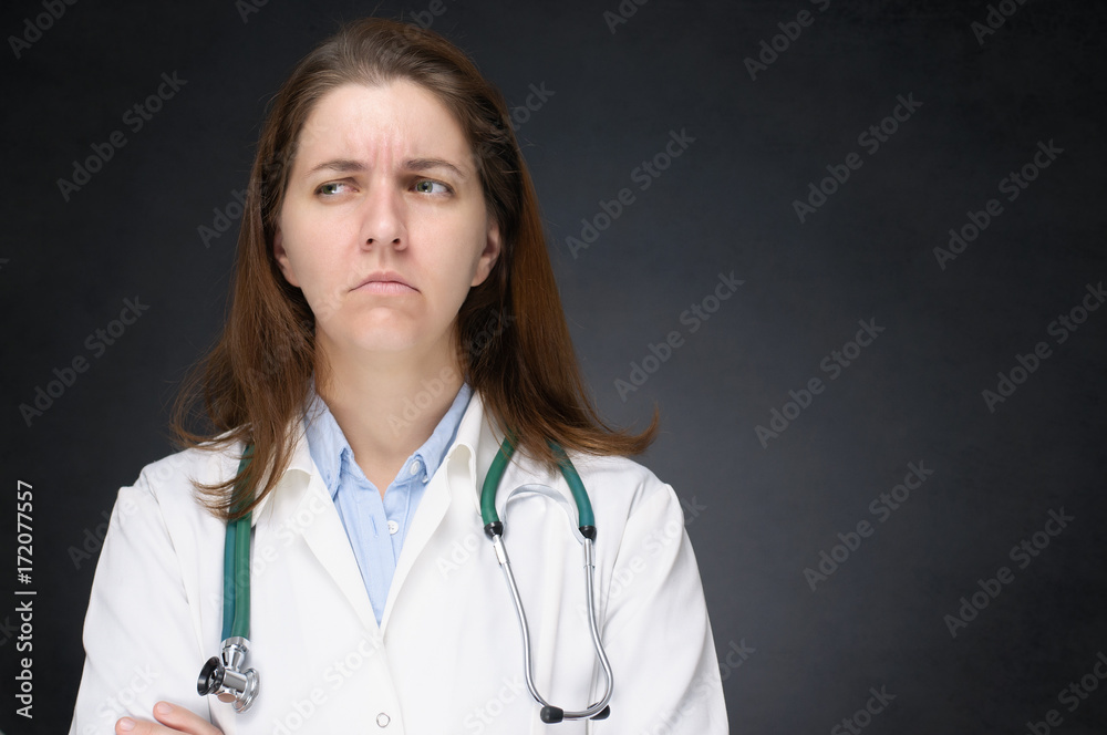Angry doctor Stock Photo | Adobe Stock