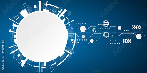 Abstract technological background. Vector illustration.