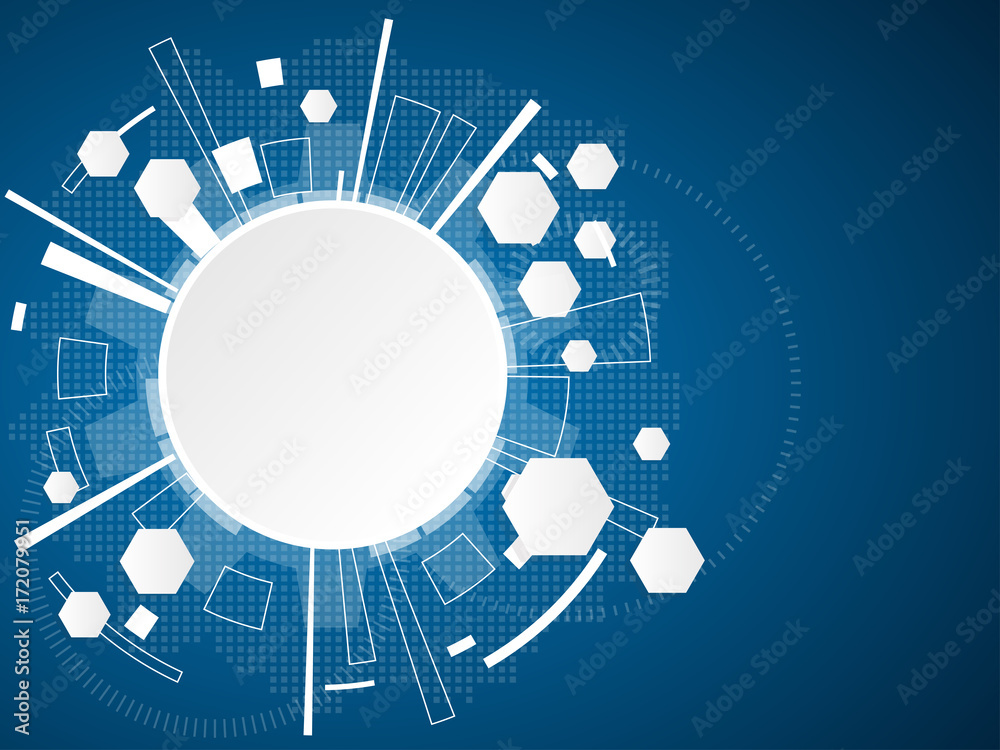 Obraz premium Abstract technological background. Vector illustration.