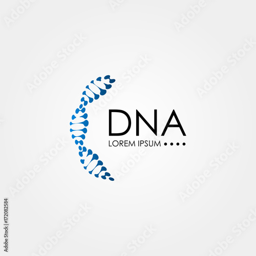DNA Genetic Logo Art