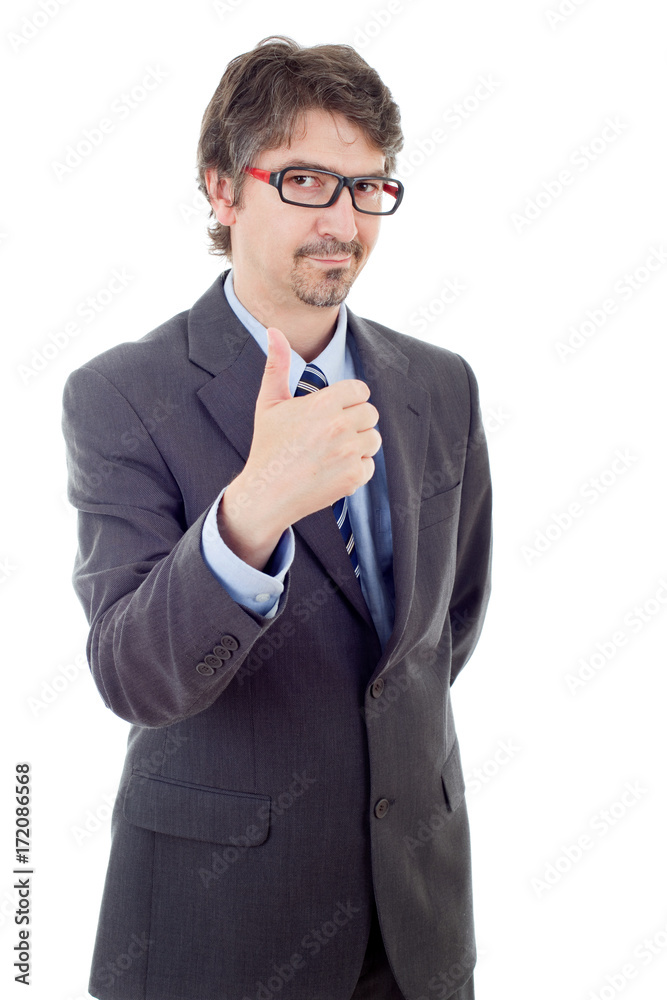 businessman thumb up