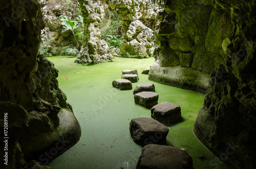 Underground galleries, Quinta da Regaleira castle, Monteiro Palace, Sintra, Portugal