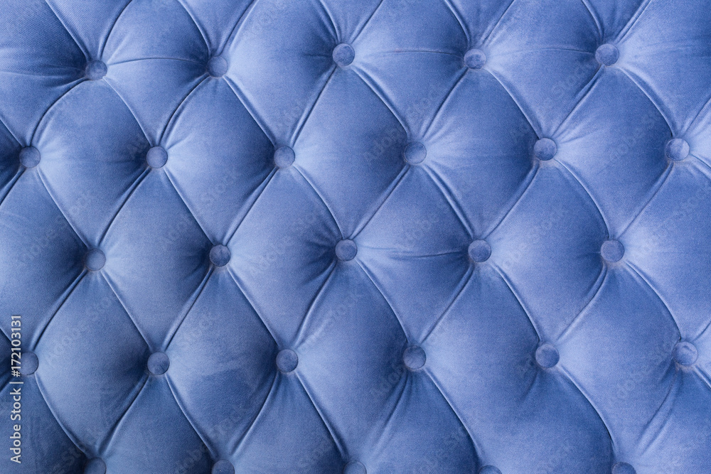 Stockfoto Blue Fabric Sofa Texture With