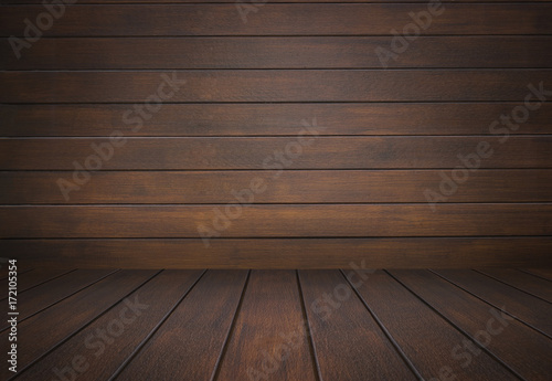 old vintage texture room and wall wood background - can be used for display or montage your products (or foods)