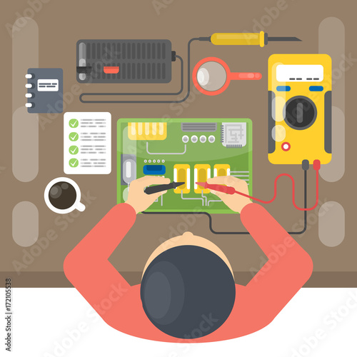 Electronics repair man.