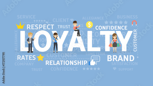 Loyalty concept illustration.