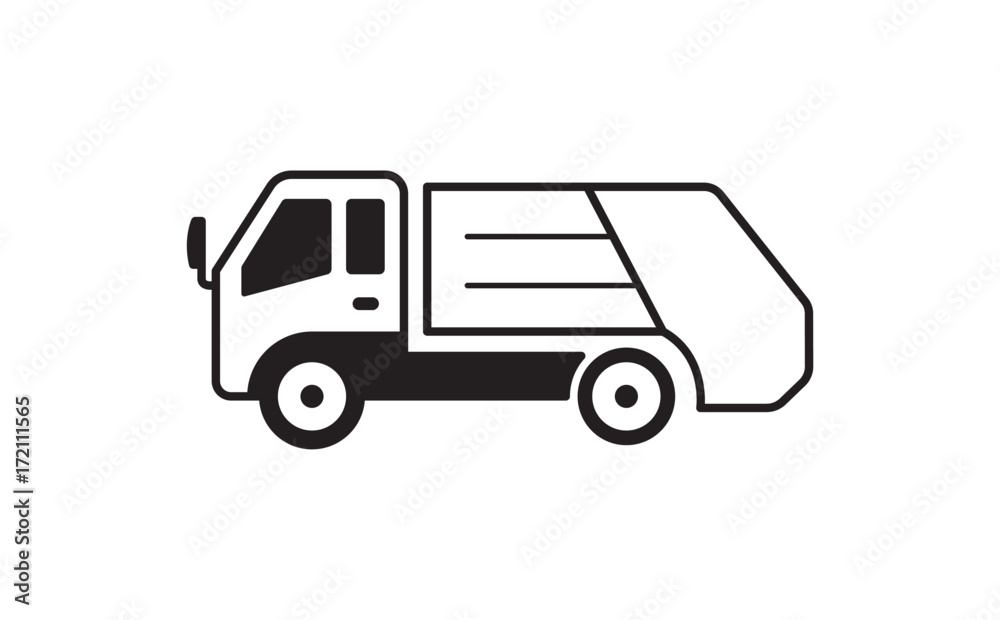 garbage truck  illustration