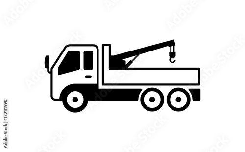 crane truck illustration