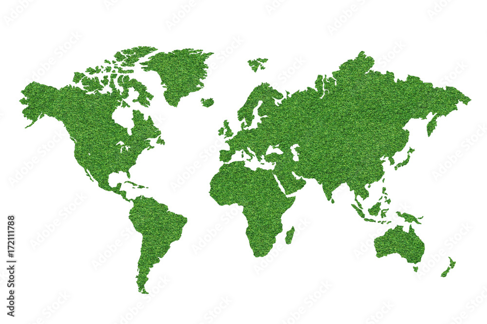 green world map