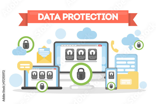 Data protection concept.