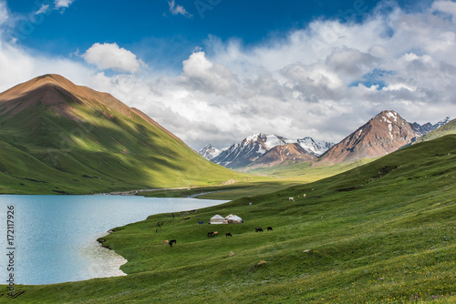 Mountain landscape in Kyrgyzstan