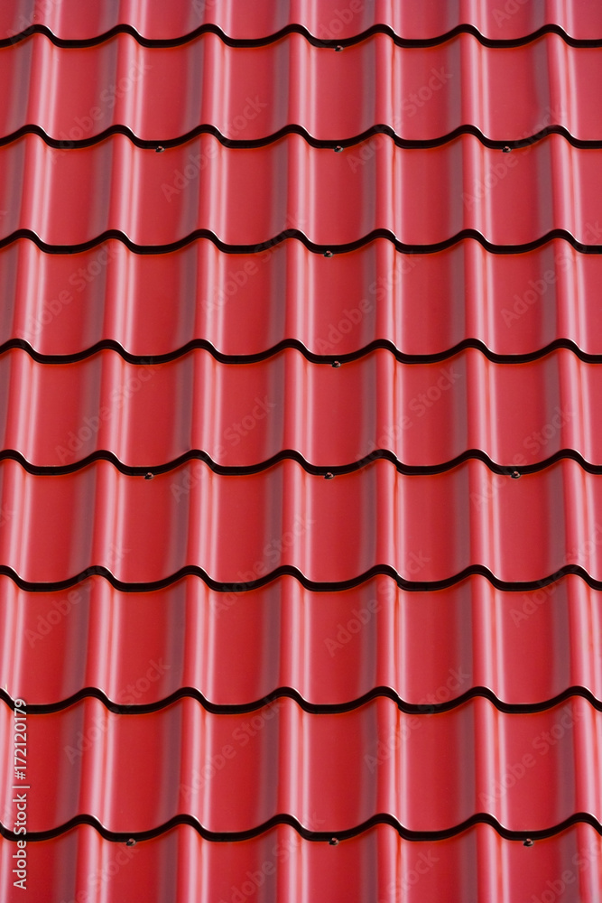 metal tile roof surface, background, texture, abstract metal tile roof surface, background, texture, abstract