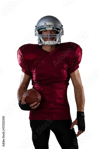 Portrait of American football player
