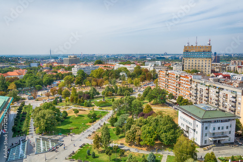 Belgrade, Serbia 11.09.2017. : Panorama of Belgrade taken from the temple Saint Sava © nedomacki