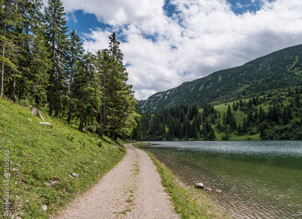 The mountain lake Soinsee in Tyrol, Bavaria