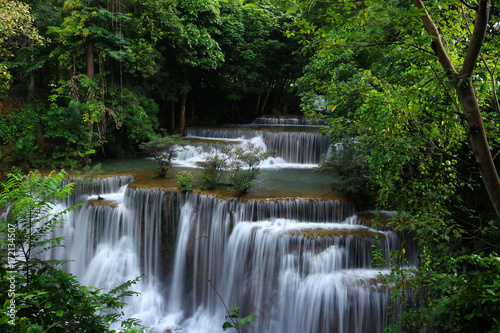 Waterfall in deep forest, Thailand