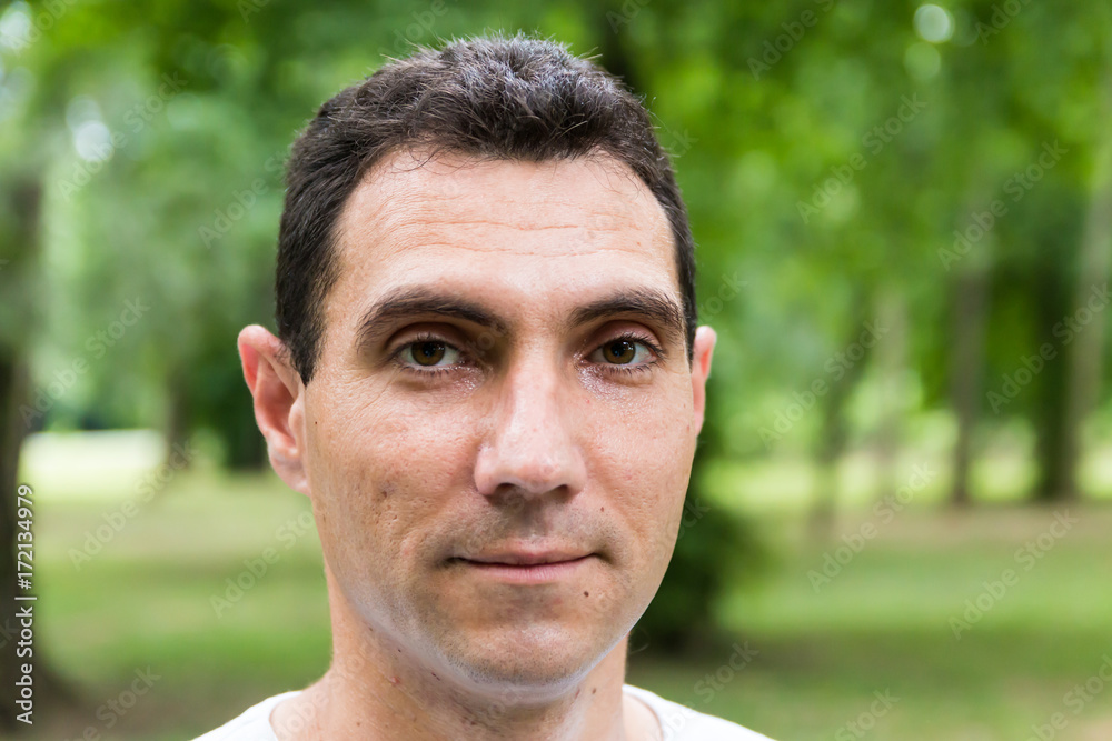 happy young casual man outdoor portrait happy young casual man outdoor portrait
