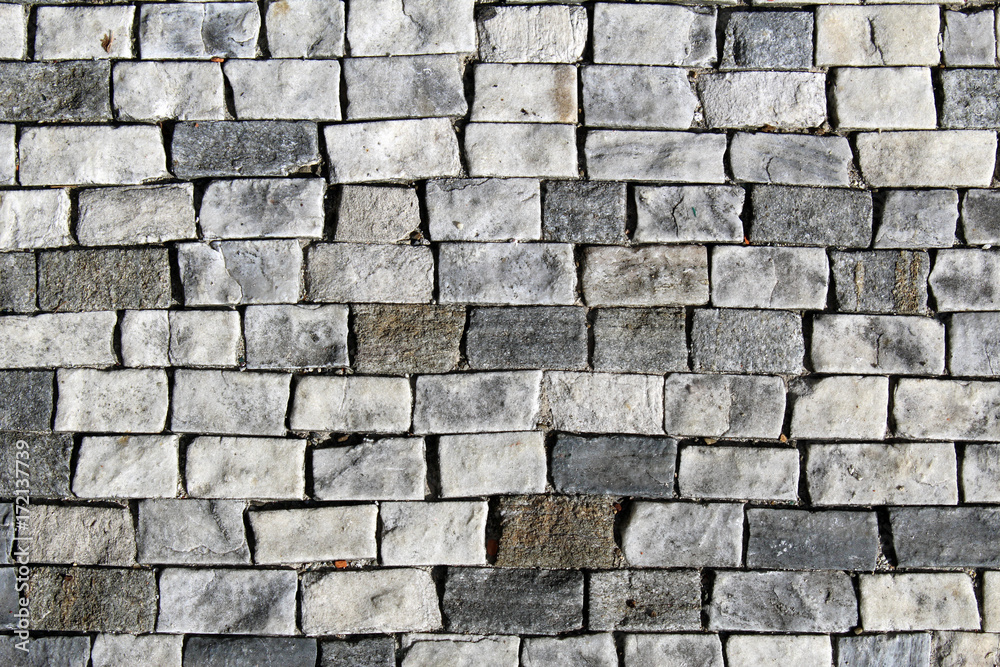 Texture made by rectangular rock tiles pavement Texture made by rectangular rock tiles pavement