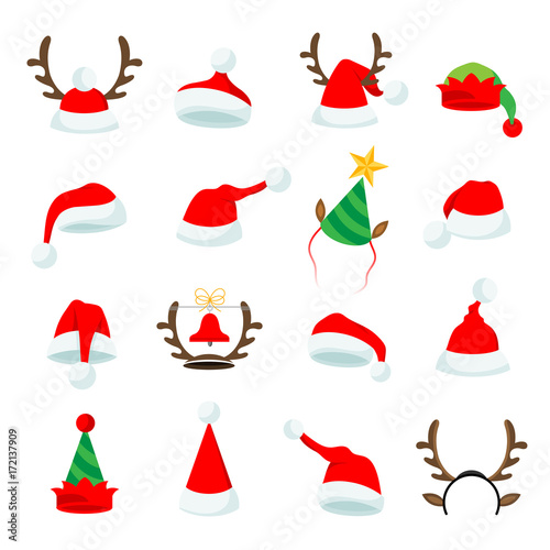 Vector Christmas Hats Illustrations