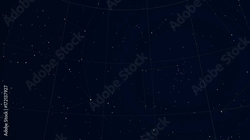 Constellation of Ophiuchus. Scaled star shapes photo