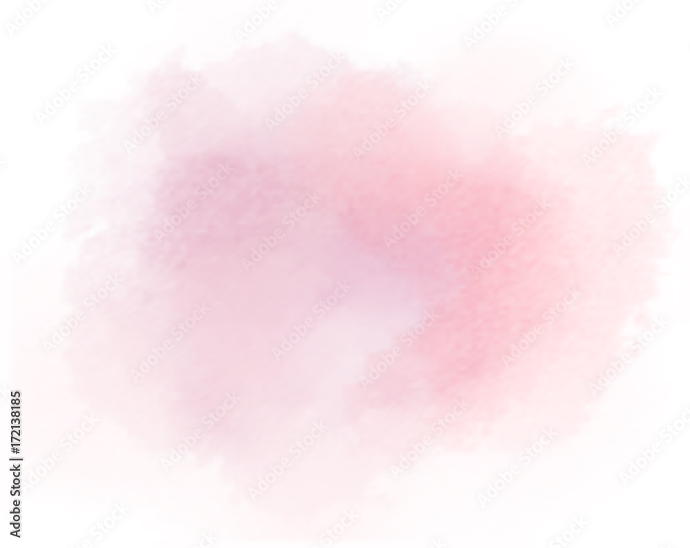 salmon watercolor splotch painted pink background vector - obrazy, fototapety, plakaty 