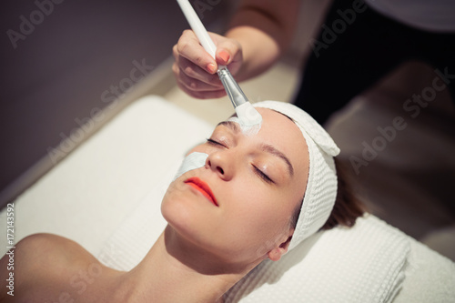Skin care and cleanse therapy at massage