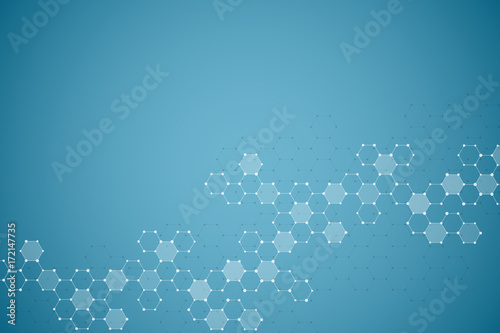 Molecule dna, genetic and chemical compounds, illustration