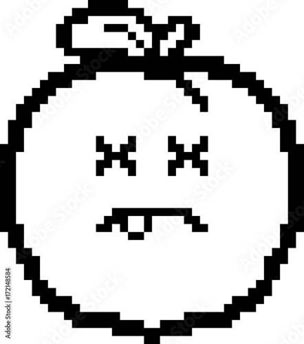 Dead 8-Bit Cartoon Peach
