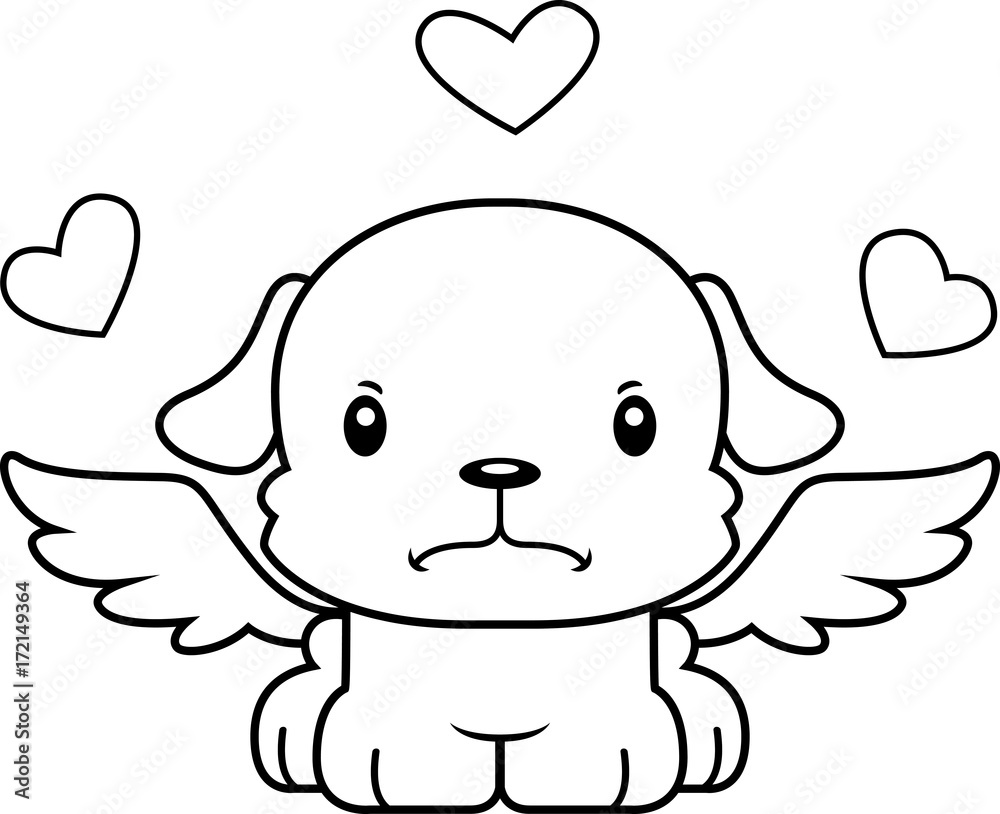 Cartoon Angry Cupid Puppy Cartoon Angry Cupid Puppy