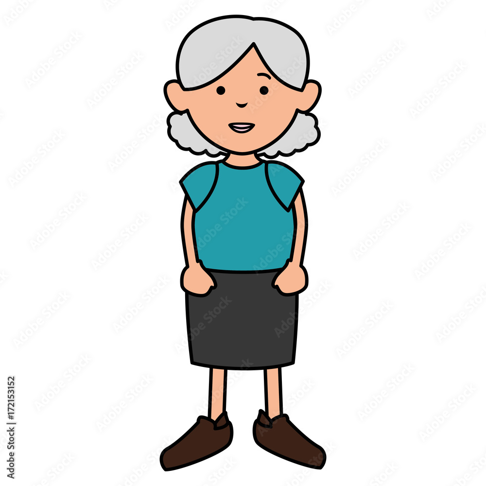grandmother avatar character icon